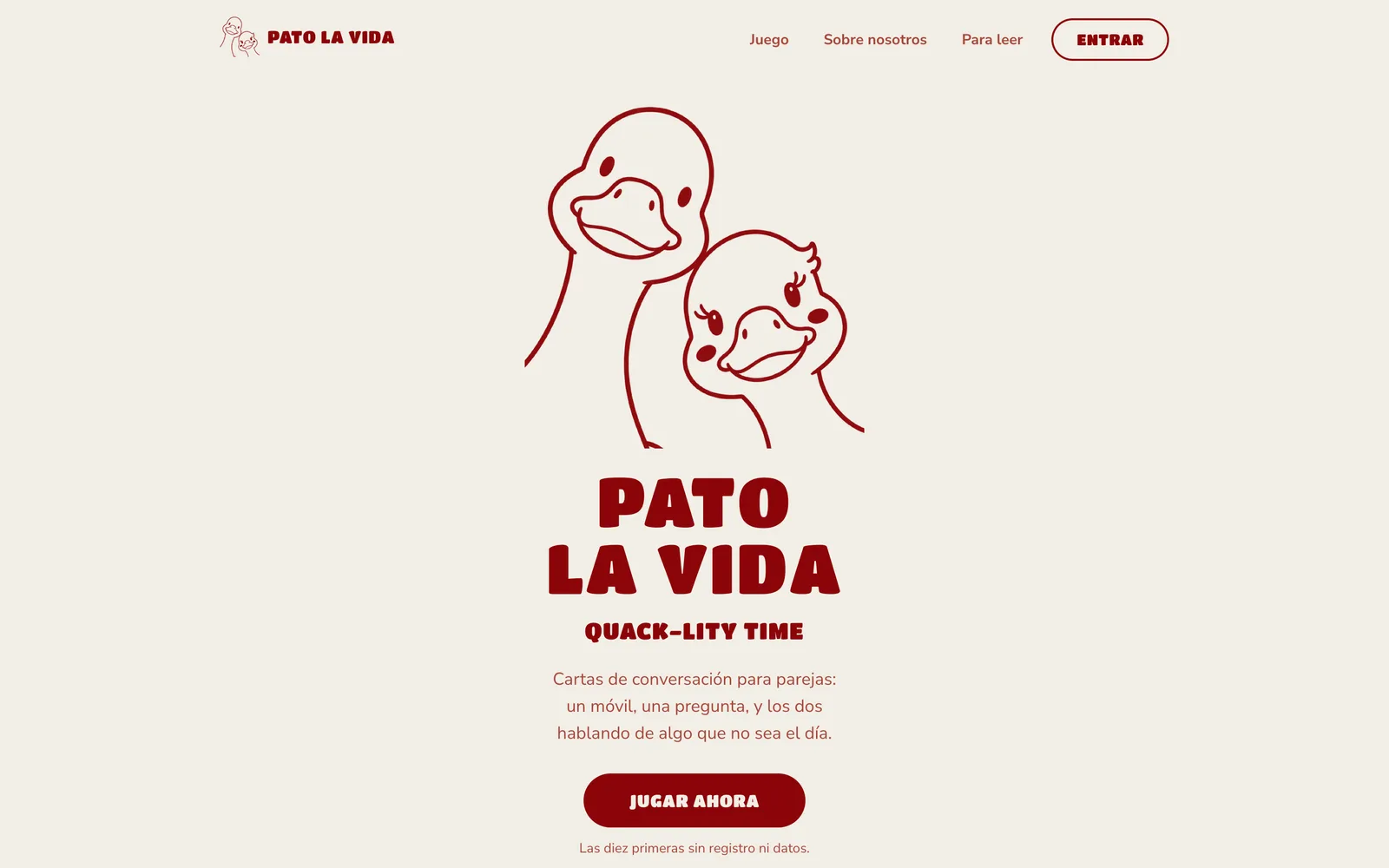 Portada de Pato la Vida en escritorio.